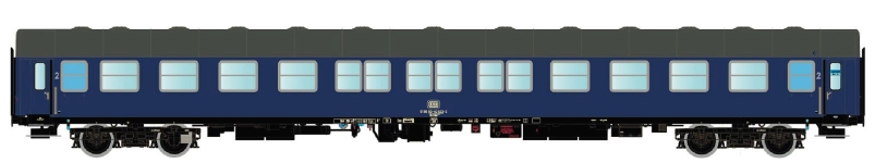 L.S. Models LS46180 - H0 - Liegewagen Klotzbremse, DB, Ep. IV - Wagen 1